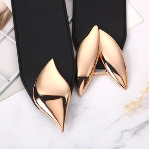 Nouvelle <span class=keywords><strong>ceinture</strong></span> extensible de créateur de mode, <span class=keywords><strong>ceinture</strong></span> <span class=keywords><strong>large</strong></span> élastique pour robe de <span class=keywords><strong>femme</strong></span>, <span class=keywords><strong>ceinture</strong></span> corset avec grande boucle dorée - Product Image 3