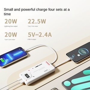 Batterie externe Mecha Wind en plastique 20000 mAh, <span class=keywords><strong>super</strong></span> rapide 20W/22.5W, portable, affichage numérique intelligent, polymère lithium K72 - Product Image 3
