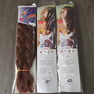 Extensiones de Cabello Trenzado TZ al por Mayor, Trama Única, Cabello Sintético Preestirado de Alta Calidad, 2X 180g, <span class=keywords><strong>Multicolor</strong></span> Natural - Product Image 1