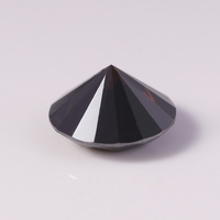 Moissanite noire de haute qualité, taille ronde, VVS1, 1ct, 2ct, 3ct, pierre lâche créée en laboratoire pour la fabrication de bagues de fiançailles et de bijoux