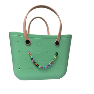 Bolsos de mano DIY de alta calidad para mujer, bolsa de compras EVA impermeable de gran capacidad - Product Image 4