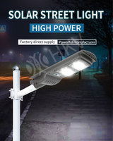 Lampadaire solaire intégré 120W LED IP65 étanche en plastique ABS, système tout-en-un