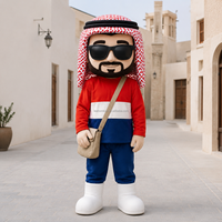 Costume de mascotte de sheikh arabe de dessin animé pour adulte Leehom, sur mesure en mousse EVA, unisexe, pour célébrations culturelles, jours fériés nationaux et défilés