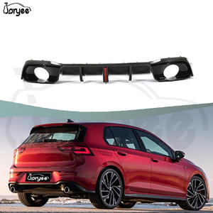 Joryee Diffuseur de pare-chocs arrière en fibre de carbone Kit de carrosserie pour VW <span class=keywords><strong>Golf</strong></span> VIII MK8 <span class=keywords><strong>GTI</strong></span> Hatchback 2021-2022 Accessoire de réglage - Product Image 2