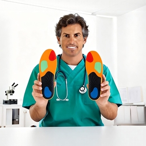 Semelles orthopédiques de sport personnalisées avec logo, soutien de la voûte plantaire pour pieds plats, vente en gros d'usine - Product Image 3