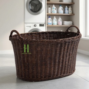 Meilleures ventes Nouveauté Paniers tressés en rotin colorés pour rangement de cuisine, pots de jardin, jardinières, poubelles, vente en gros en boîtes, pour la lessive - Product Image 1