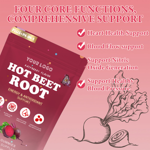 Integratore di Ossido Nitrico: Caramelle Gommose alla Barbabietola per il Flusso Sanguigno e il Supporto Cardiovascolare, Caramelle Termogeniche per Atleti, 60 Pezzi <span class=keywords><strong>Vegani</strong></span> - Product Image 5