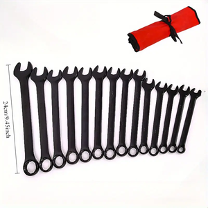 Combination <b>Wrench</b> Set 14pcs 8-24mm Metric Chrome Vanadium Steel Double End Manual Tool Kit - Product Image 3
