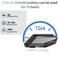 Accessoires pour moto, casque Bluetooth pour moto de haute qualité et à signal stable, musique stéréo, mains libres, interphone