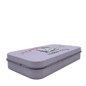 Embalagem personalizada retangular do flandres olá <span class=keywords><strong>Kitty</strong></span> padrão caixa de maquiagem feminina - Product Image 3