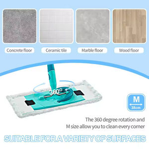 Chiffons en microfibre réutilisables de haute qualité pour nettoyeur de vitres Leifheit, tampons de nettoyage pour balai à manche en aluminium - Product Image 3