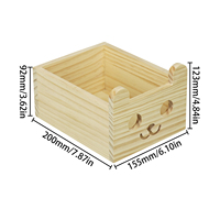 Caisse de rangement en bois pour jouets d'enfants, design ouvert sans couvercle, pour l'organisation de la chambre des enfants