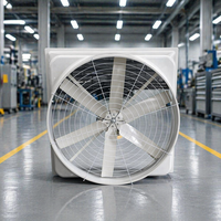 Ventilateur électrique en PRV pour l'aération, OEM/ODM, installation facile pour les élevages avicoles et la gestion de l'air du bétail