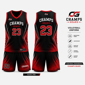 Uniforme Profesional de Voleibol Personalizado, Jersey y Pantalones Cortos Transpirables, Ecológicos, de Secado Rápido, 100% Poliéster, Ligeros - Product Image 4