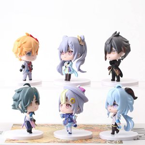 HUAYI 6 pezzi <span class=keywords><strong>Genshin</strong></span> Collection Action Figure Toy Set <span class=keywords><strong>genshin</strong></span> <span class=keywords><strong>impact</strong></span> - Product Image 4