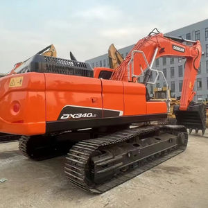 Excavatrice d'occasion Doosan DX340LC de 34 tonnes à faible nombre d'heures de fonctionnement, d'origine, pour travaux de construction lourds, en promotion, certifiée CE - Product Image 2