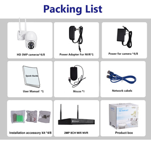 1080P Âm Thanh Không Dây Wifi Camara Home Giám Sát An Ninh Ptz Dome Hệ Thống <span class=keywords><strong>Camera</strong></span> Và NVR Tuya Nvr Kit <span class=keywords><strong>Cctv</strong></span> 4 Bộ Đầy Đủ - Product Image 5