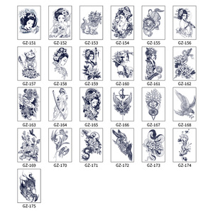 Femmes Hommes 54 Feuilles Petite Taille <span class=keywords><strong>Bras</strong></span> Temporaire Transfert d'Eau Jus Herbal Semi-permanent Tatouage Autocollants Fait Papier 15 Jours Porter - Product Image 4