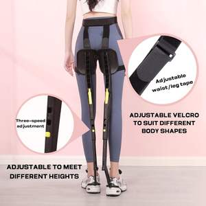 HMWOKPOT Silla Invisible Portátil <span class=keywords><strong>para</strong></span> Piernas, Exoesqueleto Ligero Ajustable, Asiento <span class=keywords><strong>para</strong></span> Exteriores, Capacidad <span class=keywords><strong>de</strong></span> 50 kg/75 kg/100 kg, Negro/Amarillo <span class=keywords><strong>para</strong></span> - Product Image 2