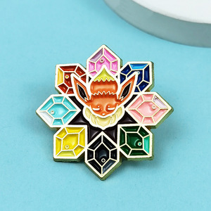 Badge <span class=keywords><strong>Pokémon</strong></span> Eevee Mignon, Broche Créative à l'effigie de l'Évolution <span class=keywords><strong>en</strong></span> Cristal, Accessoire de Vêtement et de Sac à Dos, Dessin Animé Anime - Product Image 2