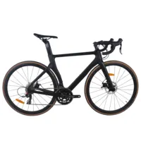 Велосипед шоссейный велосипед дисковый тормоз внутренний кабель рамы из углеродного волокна SENSAH 2*11 Группсет велосипед черный TT-X3