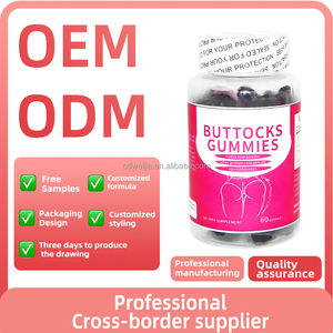 Gomitas de Grosella Negra para Levantar Glúteos, Mejoran la Resistencia, la Fuerza Física, Regulan los Niveles Hormonales, Aptas para Veganos, en Botella - Product Image 3