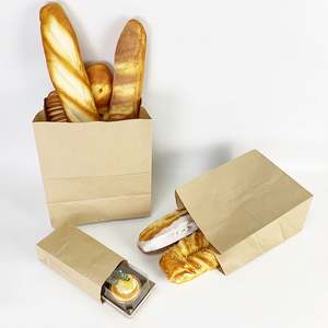 Sacs en papier kraft écologiques multi-tailles avec poignées pour l'emballage alimentaire, les cadeaux et le shopping en détail - Product Image 4