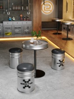 Ensemble de meubles de bar vintage rétro en baril de bière, table et tabourets pour bar à domicile, pub, café, restaurant OEM ODM