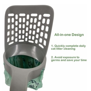 Deep Sifting Schaufel halter Cat Litter Sifter Scoop System All-in-One-Mülls ack mit großer Kapazität Reinigung Katzenstreu schaufel - Product Image 4