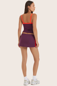 Conjunto Deportivo para Mujer, Top de Yoga y Pantalones Cortos, Color en Contraste, Transpirable, Espalda Descubierta, Cintura Elástica, para Correr y Hacer Ejercicio - Product Image 6