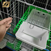 Vente de cages à lapins doubles galvanisées pour l'élevage industriel de lapins, cages à lapins galvanisées pour l'élevage