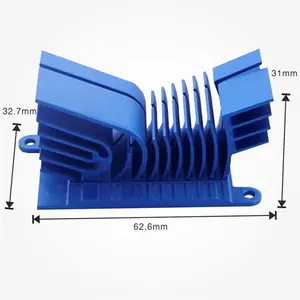 Dissipatore di calore in alluminio anodizzato estruso personalizzato Cnc profilo dissipatore di calore in alluminio direttamente vendita calda