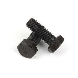 Высокопрочный стальной болт и гайка с шестигранной головкой из углеродистой стали A449 (40Cr) по стандарту ASME/ANSI B18.2.1, оксидированные, черные - Product Image 3