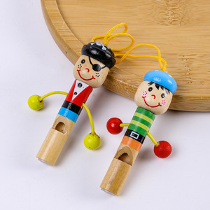Deng Mei – sifflet pirate en bois pour enfants, instrument à vent éducatif, jouet musical pour enfants de 2 à 4 ans - Product Image 1