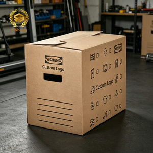 Caja <span class=keywords><strong>de</strong></span> Cartón Corrugado Resistente, Caja <span class=keywords><strong>de</strong></span> Cartón Corrugado <span class=keywords><strong>de</strong></span> Gran Tamaño, Resistente a Impactos, Plegable, <span class=keywords><strong>para</strong></span> Logística y <span class=keywords><strong>Mudanzas</strong></span> - Product Image 2