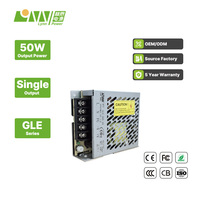 Fuente de Alimentación Conmutada Universal AC/DC LYNN de 50W, Salida Única de 24V 4.2A, Voltaje de Entrada de 100V-240V, Uso Industrial, Alta Eficiencia del 86%