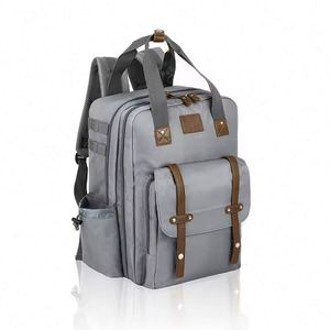 Free Sample Grey Portable Barber <b>Backpack</b> Hairdresser Bags Waterproof Storage Bag Professional Salon Barber <b>Tool</b> <b>Backpack</b> - Product Image 2
