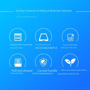 Comodino Moderno in Plastica ABS per Ospedale, Tavolino da Letto con Armadietto, Bestseller del Produttore per Arredamento Camera da Letto - Product Image 4