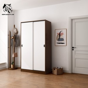 factory made low price customized in stock ready to ship <b>wardrobe</b> modern design bedroom furniture wooden MDF slide door <b>wardrobe</b> - Product Image 5