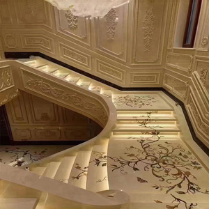 100% đá tự nhiên đá cẩm thạch hiện đại bằng tia nước huy chương mô hình sàn cho khách sạn tùy chỉnh PAIA/OEM đá - Product Image 2