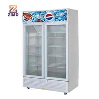 Réfrigérateur vitrine pour boissons, porte en verre, pour supermarché, refroidisseur de cola, armoire réfrigérée