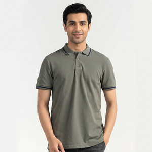 Meilleure édition, vente chaude, polos de golf pour hommes, vêtements de sport pour jeunes, quart de boutonnière, tissu en coton tricoté, polos, haut, chemise - Product Image 1