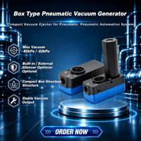 Générateur de vide compact multi-étages BM05-A - Éjecteur Venturi haute aspiration (-85 kPa) pour l'automatisation robotisée de préhension et de placement