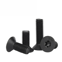 Vis Torx à tête fraisée noire, oxyde noir, M3 M4 M5 M6 M8 M10, 10mm 12mm, fournies par le fabricant
