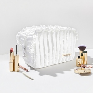 Bolsa de Cosméticos de Lona Personalizada, Ecológica, Linda, Compacta, de Gran Capacidad, con Logotipo Personalizado al por Mayor, Bolsa de Maquillaje con Cremallera - Product Image 5