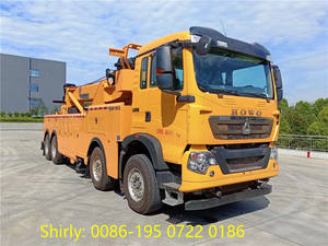 Dépanneuse rotative de dépanneuse de SINOTRUK HOWO 8*4 à 360 degrés avec treuil hydraulique de 30 tonnes - Product Image 2