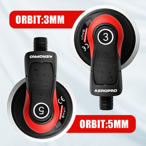 AEROPRO A313 Lijadora <span class=keywords><strong>Orbital</strong></span> Neumática de 6 Pulgadas, Órbita de 3mm/5mm, Baja Vibración, <span class=keywords><strong>para</strong></span> Reparaciones de Carrocería - Product Image 4