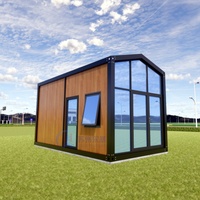 Maison préfabriquée triangulaire de 20 pieds, conteneur loft, maison en verre, garage, chalet, motel, projet de maison