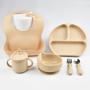 Juego de Alimentación para Bebés de Silicona de Grado Alimenticio, Ecológico y Libre de BPA, con Plato y Tazón con Succión, Cuchara y Tenedor, Esencial para el Destete de Niños Pequeños - Product Image 2