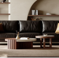 Table à thé créative de la taille d'un noyer par Living Room Designer